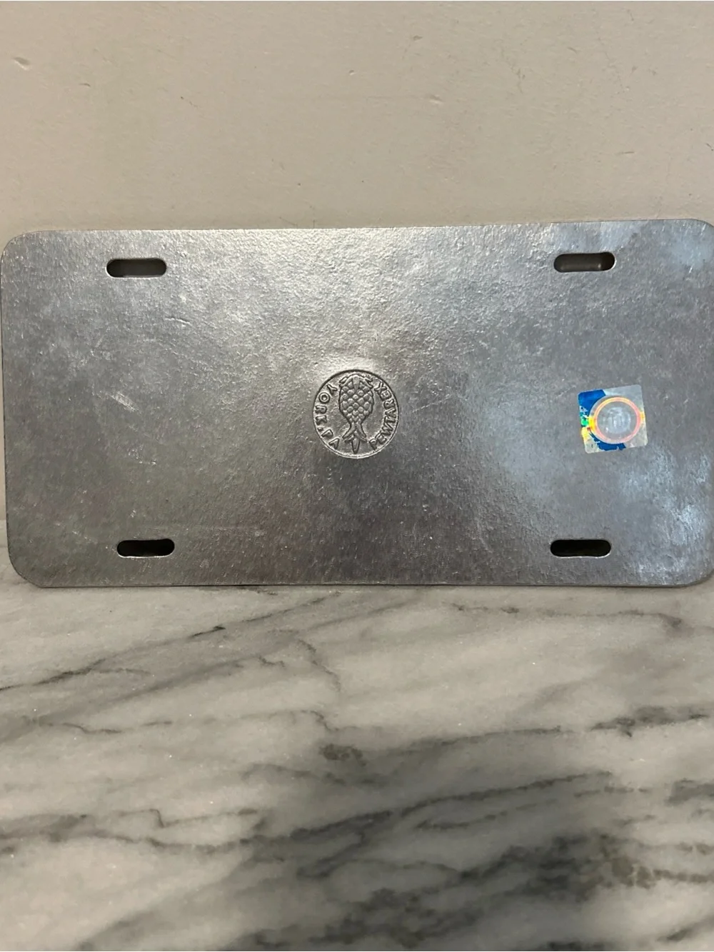 Alumni Silver License Plate Accent college of Charleston NC pewter